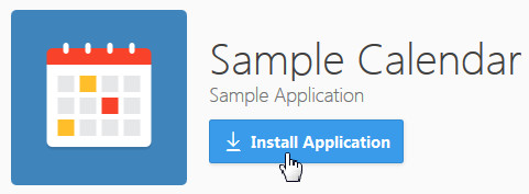 Installing Sample Calendar