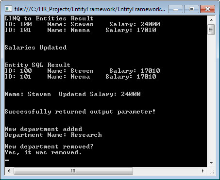 Insert and Delete Data Using LINQ