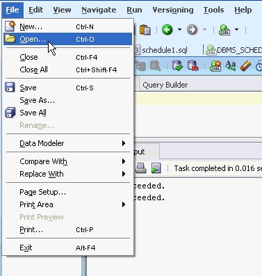 Using DBMS_Scheduler