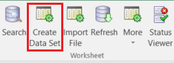 Click Create Data Set