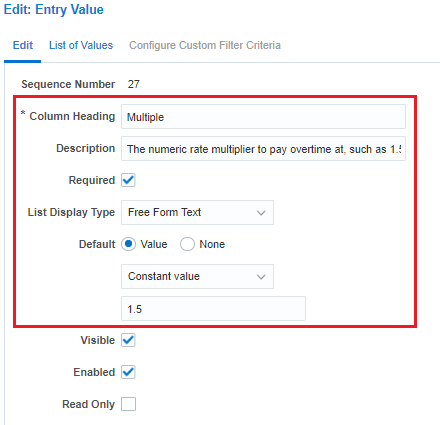 Edit the second Entry Value attribute