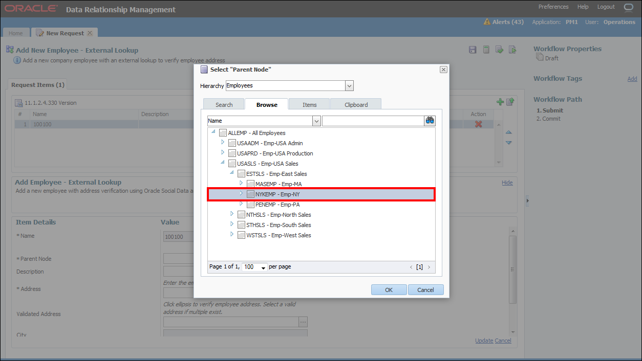 Creating External Lookups In Oracle Data Relationship Management