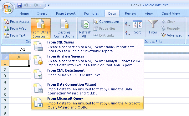 Importing OBIEE Data into Microsoft Excel