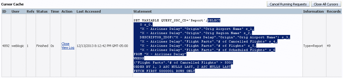 SQL Statement