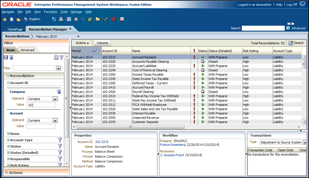 Managing the Account Reconciliation Manager Data Load Process in FDMEE