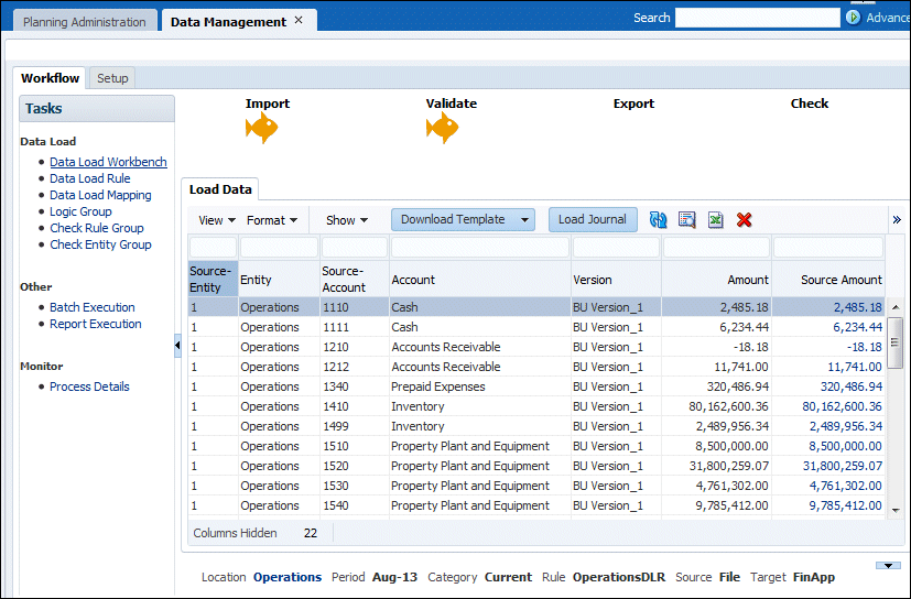 Data Load Workbench