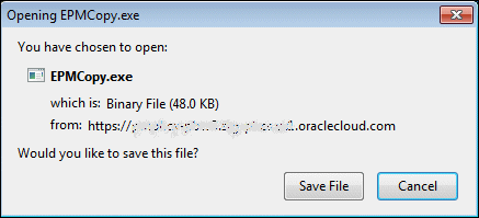 Opening EPMCopy.exe dialog box