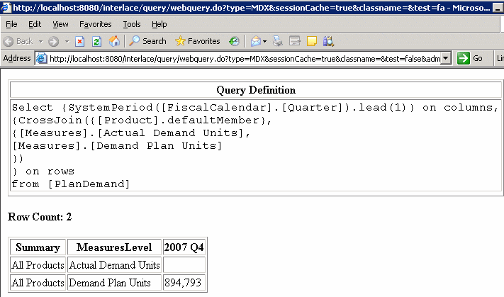 Creating MDX and RSQL Queries