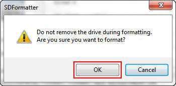 SD Formatter Confirm dialog