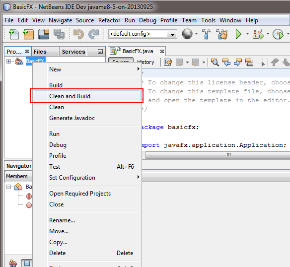 NetBeans Window