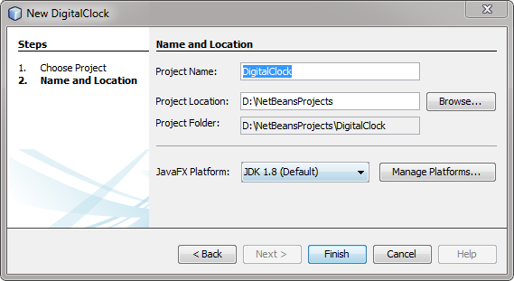 NetBeans Dialog