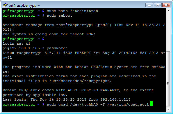 Start cpgs PuTTY Connection