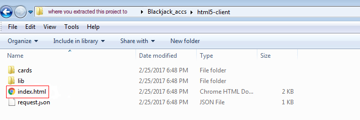 Directory for the Blackjack project