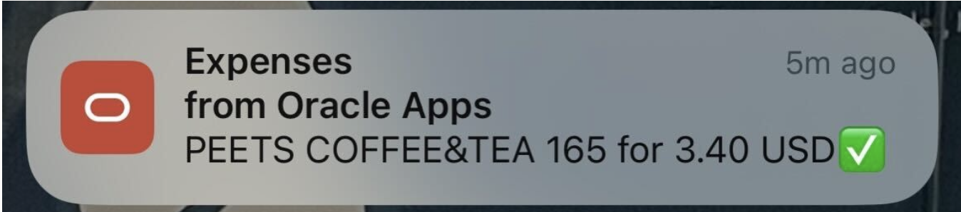 Notifiying the user on their mobile device