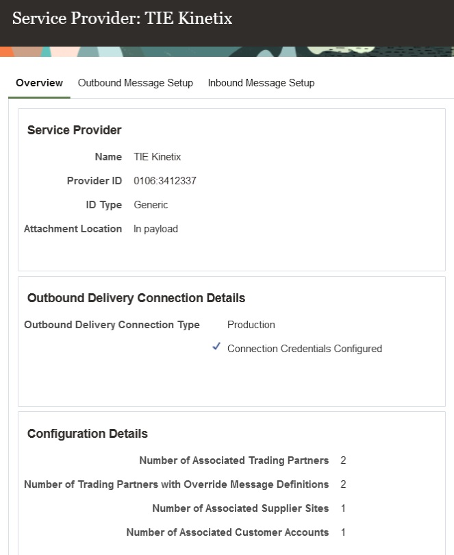 Service Provider Overview for TIE Kinetix
