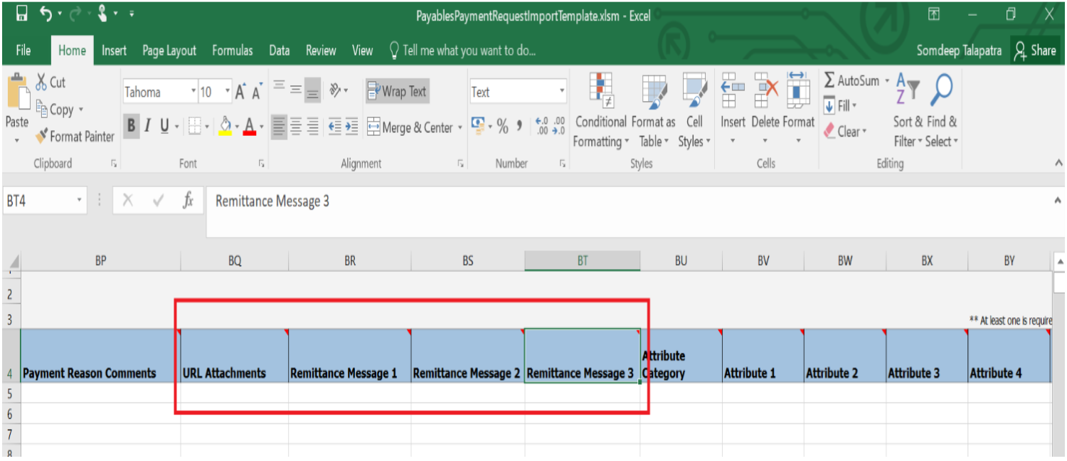 Sample Spreadsheet view