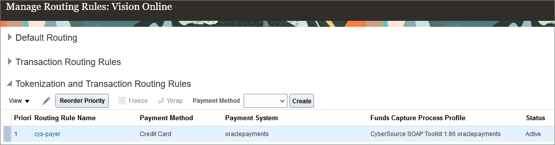 Tokenization and Transaction Routing Rules