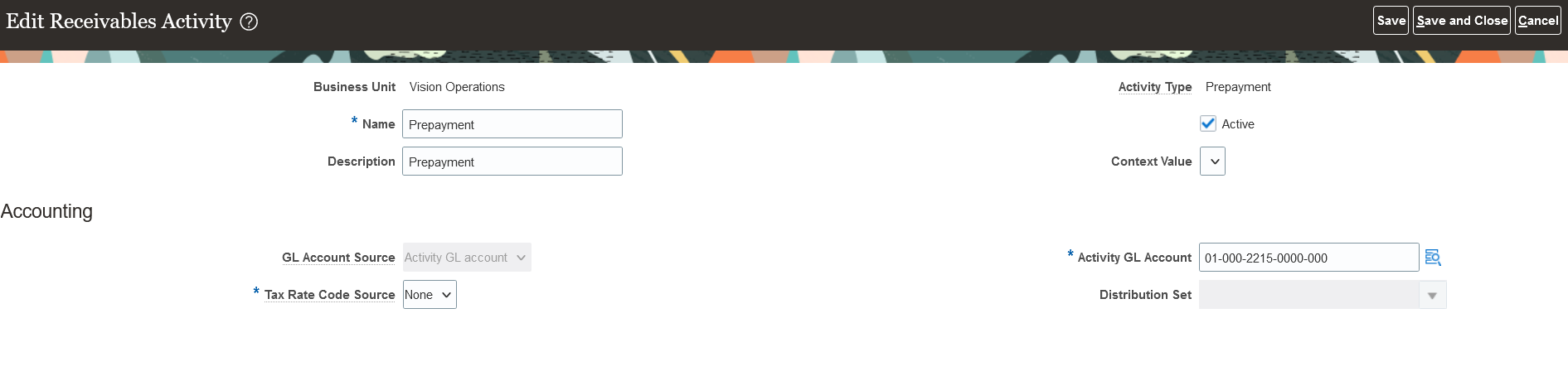 Prepayment Receivable Acitivity