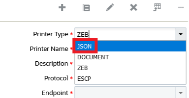 You can now use JSON printers