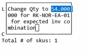 On scanning the item barcode, the system picks the UOM from item barcode scanned and updates the count accordingly (54).