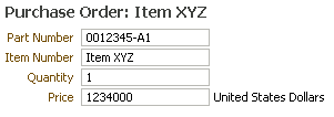 Currency in editable form layout