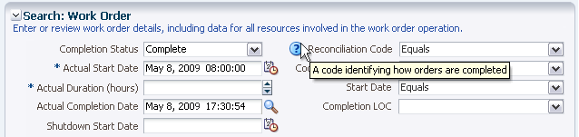 A page showing a Help icon with tooltip showing next to a form field.