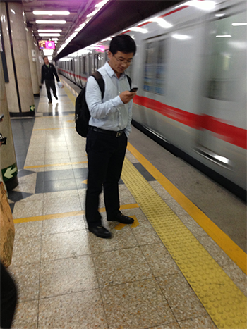 Mobile in Subway